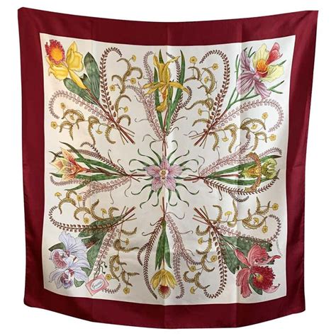 gucci orchid silk scarf|authentic gucci silk scarf.